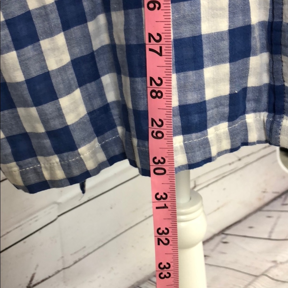 Blue and white checked tunic - Picture 6 of 7